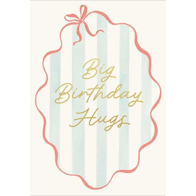 Woodmansterne Big Hugs Birthday Card - Old Railway Line Garden Centre
