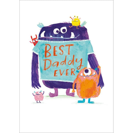 Woodmansterne Big & Little Monster Father's Day Card - Old Railway Line Garden Centre