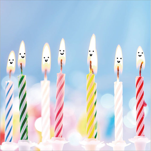 Woodmansterne Blow Me Candles Blank Card - Old Railway Line Garden Centre