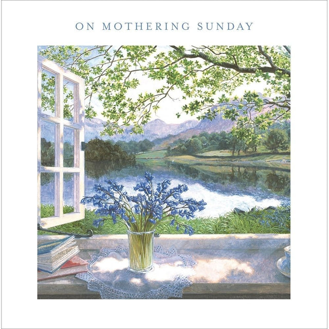 Woodmansterne Bluebells on Windowsill Mother's Day Card - Old Railway Line Garden Centre