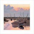 Woodmansterne Boats at Low Tide Blank Card - Old Railway Line Garden Centre