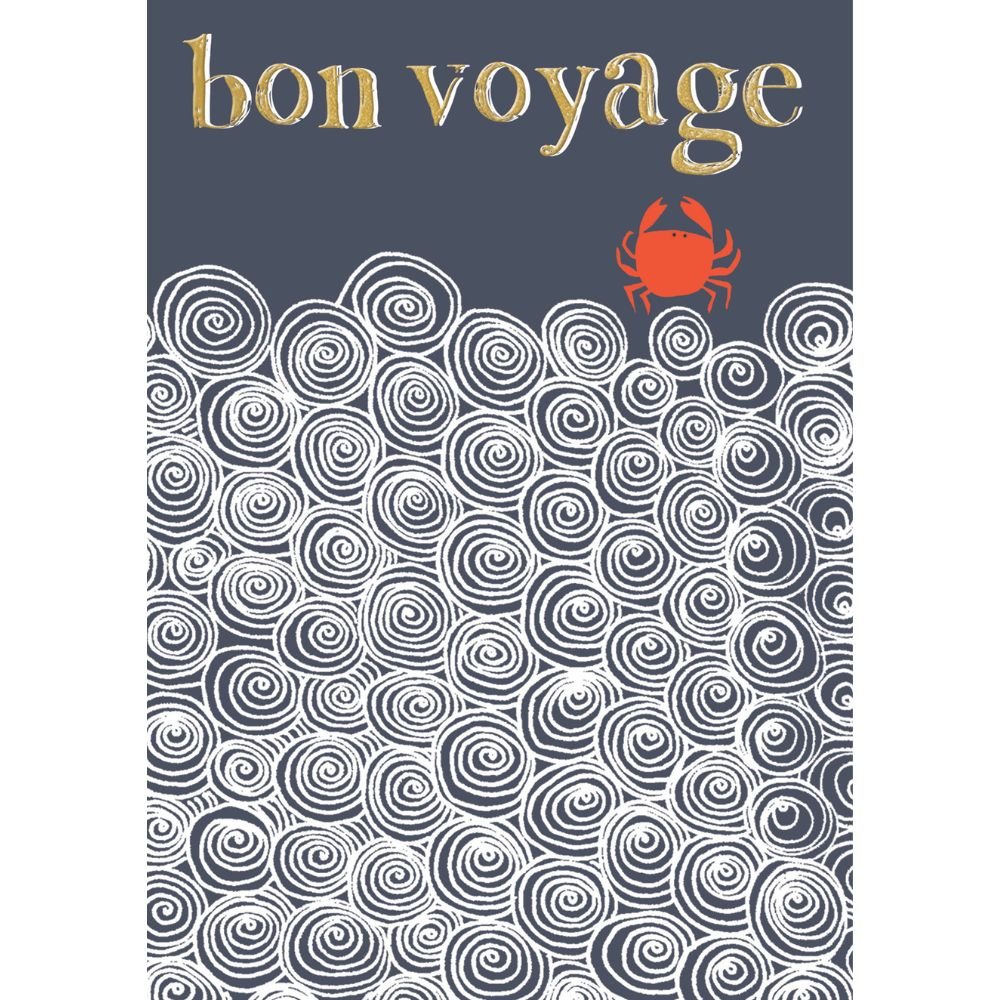 Woodmansterne Bon Voyage Best Wishes Card - Old Railway Line Garden Centre
