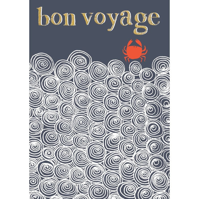 Woodmansterne Bon Voyage Best Wishes Card - Old Railway Line Garden Centre
