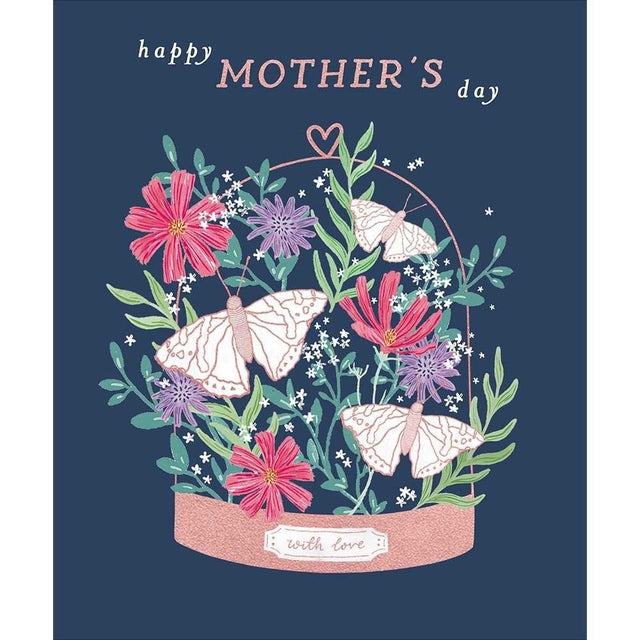 Woodmansterne Butterflies in Jar Mother's Day Card - Old Railway Line Garden Centre