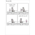 Woodmansterne Cat Will it Bounce Funny Blank Card - Old Railway Line Garden Centre