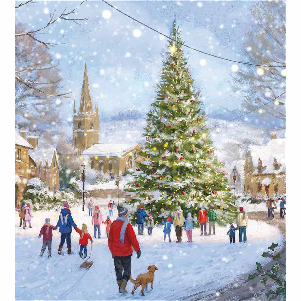 Woodmansterne Christmas Spirit in the Air Christmas Cards - Pack of 5
