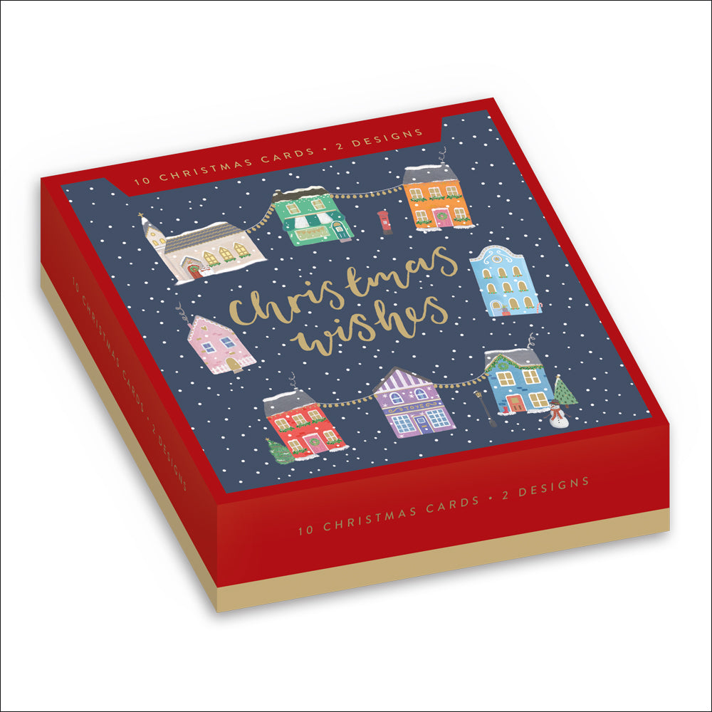 Woodmansterne Christmas Wished Boxed Cards - (Pack of 10)