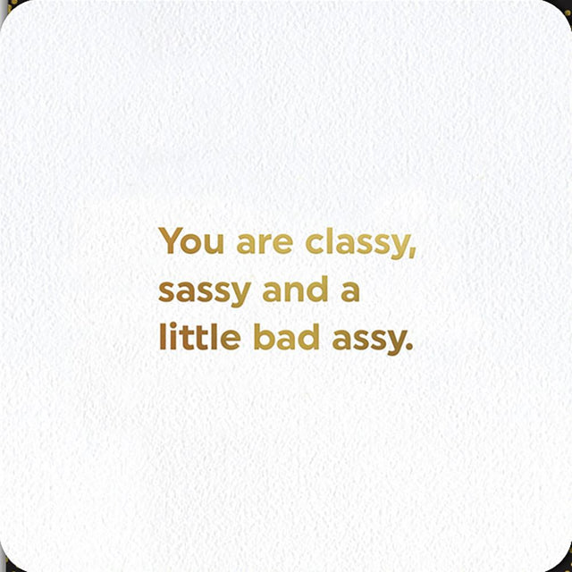 Woodmansterne Classy & Sassy Funny Blank Card - Old Railway Line Garden Centre