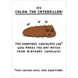 Woodmansterne Colon the Caterpillar Funny Blank Card - Old Railway Line Garden Centre