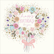 Woodmansterne Colourful Bouquet Birthday Card - Old Railway Line Garden Centre