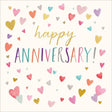 Woodmansterne Colourful Hearts Happy Anniversary Card - Old Railway Line Garden Centre