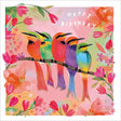 Woodmansterne Colourful Little Birds Birthday Card - Old Railway Line Garden Centre