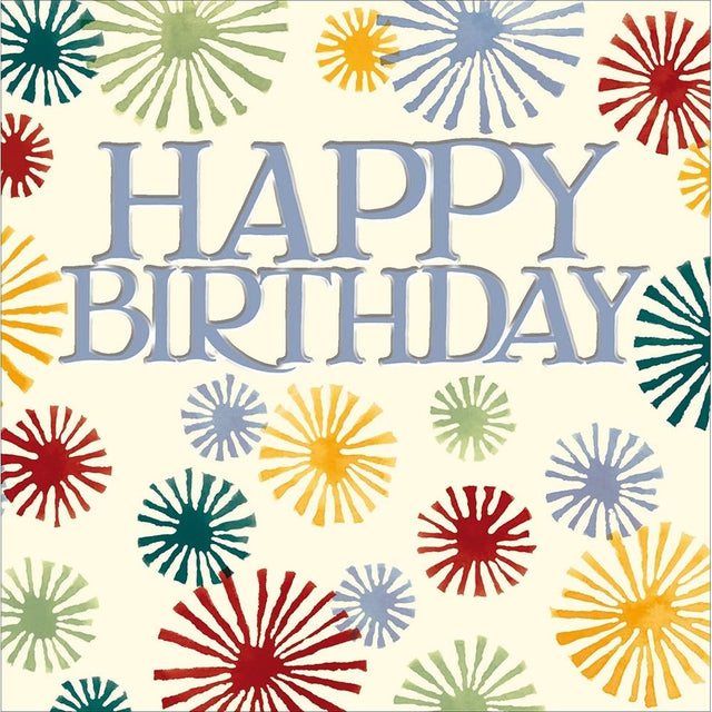 Woodmansterne Colourful Sparkle and Shine Happy Birthday Card - Old Railway Line Garden Centre