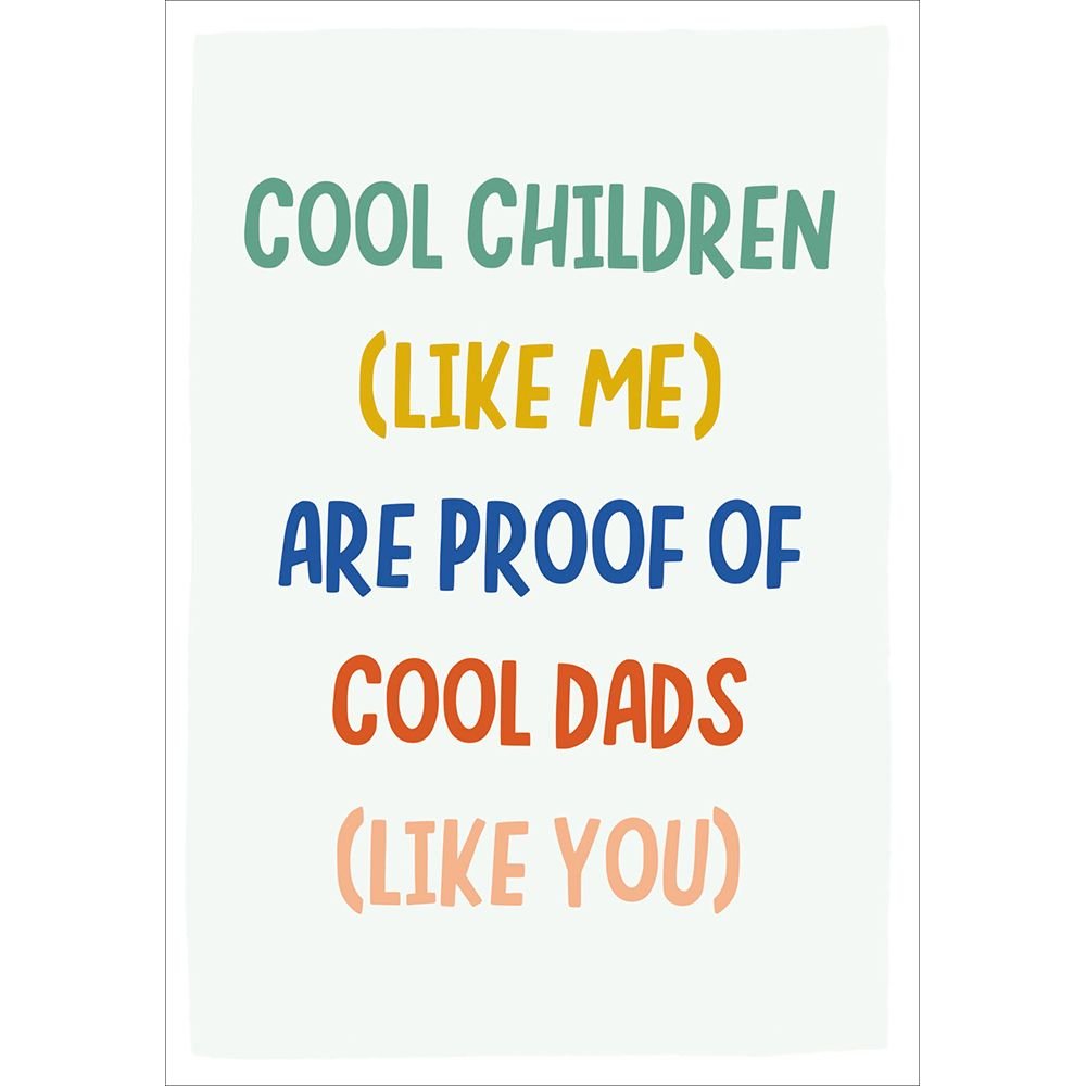 Woodmansterne Cool Children Father's Day Card - Old Railway Line Garden Centre