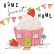 Woodmansterne Cupcake House New Home Card - Old Railway Line Garden Centre