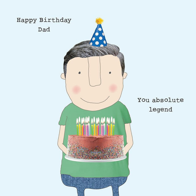 Woodmansterne Dad Legend Birthday Card - Old Railway Line Garden Centre
