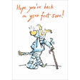 Woodmansterne Dog in Bandages Get Well Soon Card - Old Railway Line Garden Centre