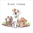 Woodmansterne Dogs Paws Crossed Good Luck Card - Old Railway Line Garden Centre