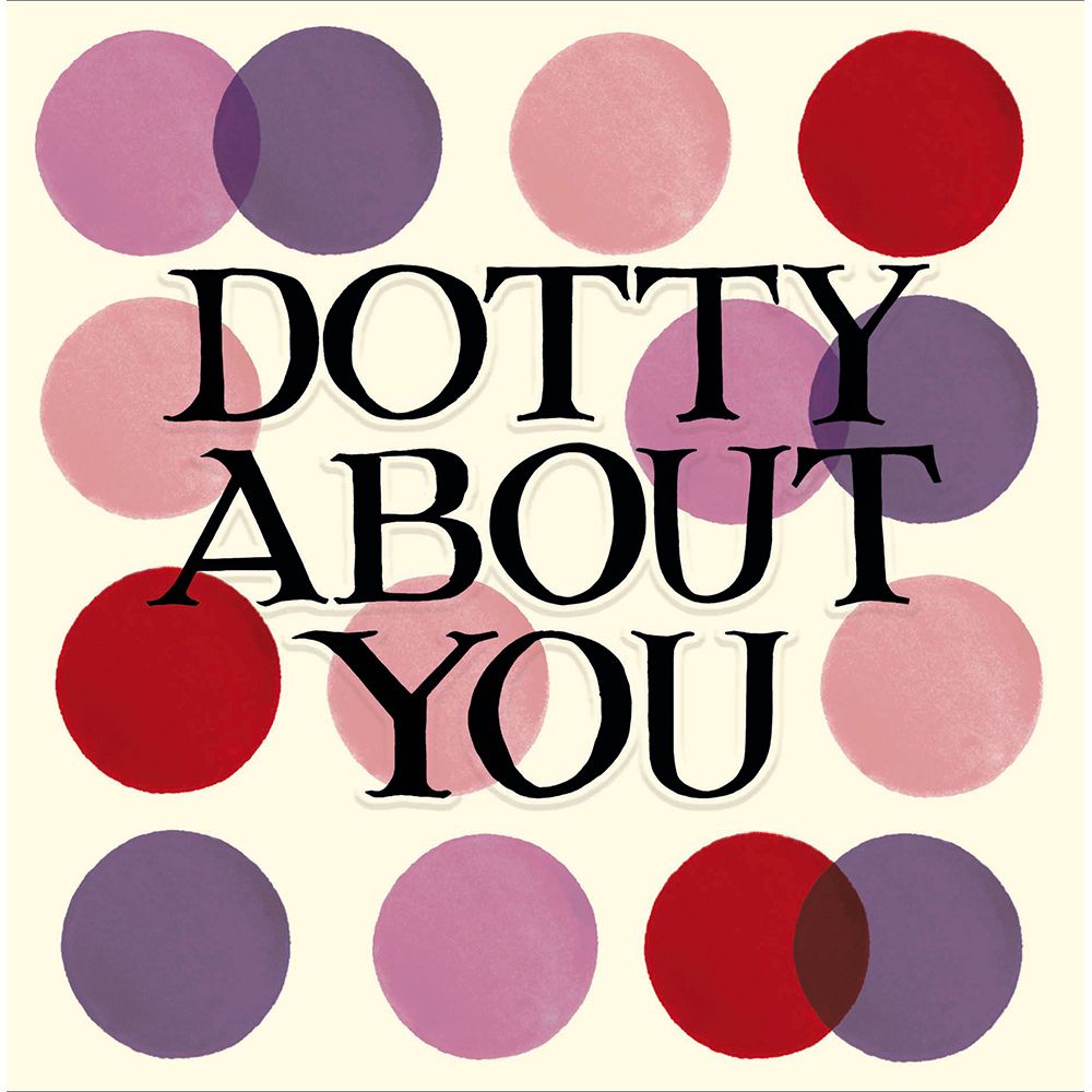 Woodmansterne Dotty About You Valentine's Day Card - Old Railway Line Garden Centre