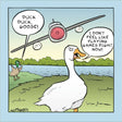 Woodmansterne Duck Duck Goose Funny Blank Card - Old Railway Line Garden Centre