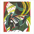 Woodmansterne Dulwich Pianos Blank Card - Old Railway Line Garden Centre