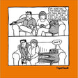 Woodmansterne End of the Sofa Funny Blank Card - Old Railway Line Garden Centre