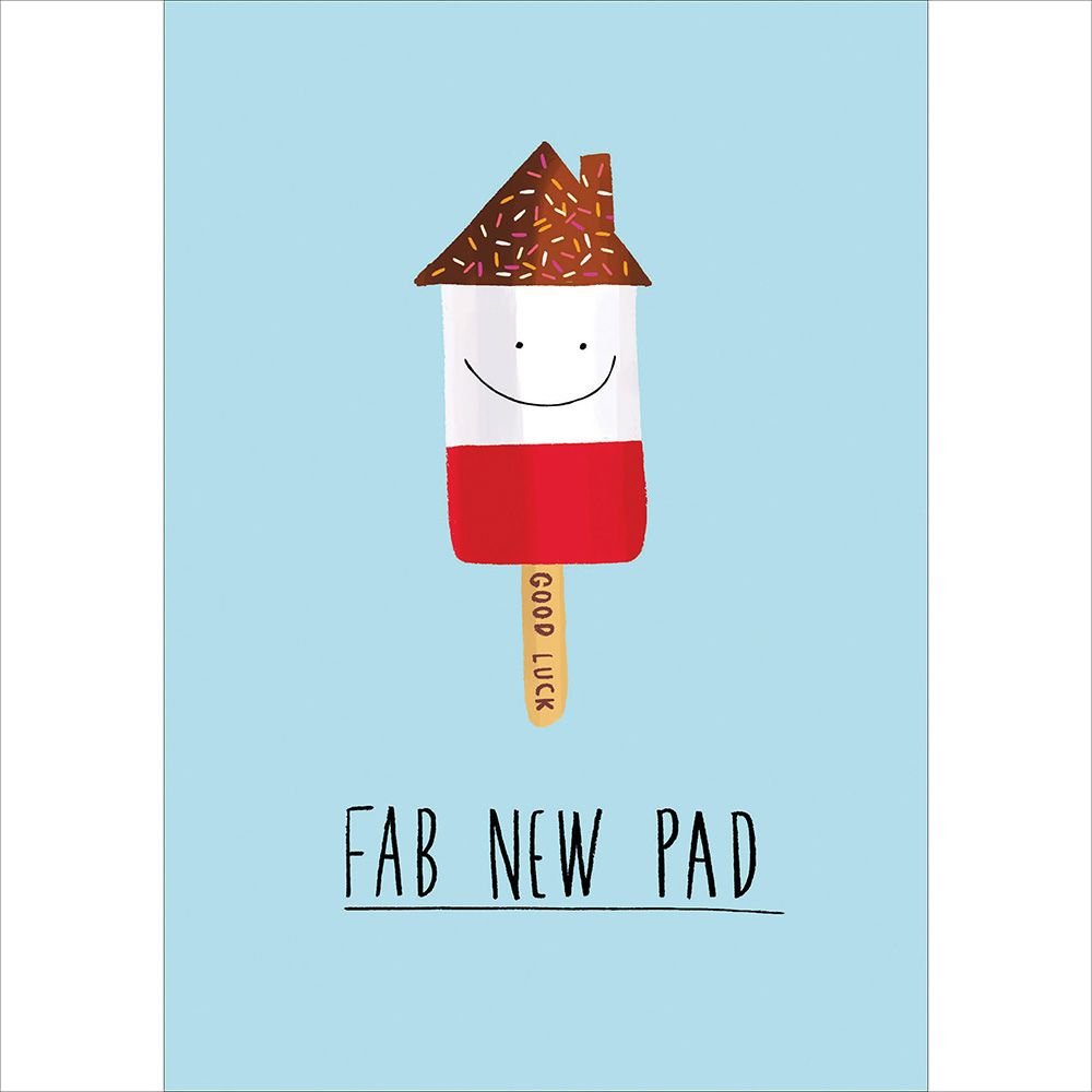 Woodmansterne Fab New Pad New Home Card - Old Railway Line Garden Centre
