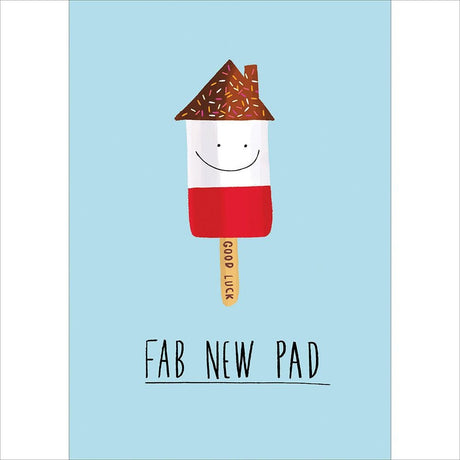 Woodmansterne Fab New Pad New Home Card - Old Railway Line Garden Centre