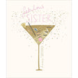 Woodmansterne Fabulous Sister Cocktail Birthday Card - Old Railway Line Garden Centre