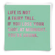 Woodmansterne Fairy Tale Life Funny Blank Card - Old Railway Line Garden Centre