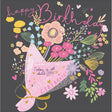 Woodmansterne Floral Bouquet Birthday Card - Old Railway Line Garden Centre