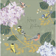 Woodmansterne Floral Delight Birds Birthday Card - Old Railway Line Garden Centre