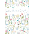 Woodmansterne Floral Heartfelt Sympathy Card - Old Railway Line Garden Centre