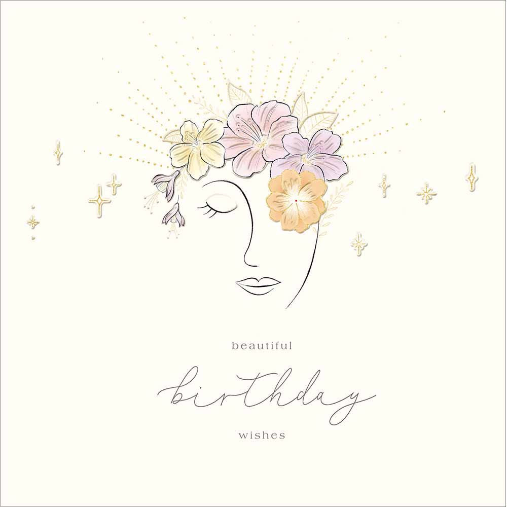 Woodmansterne Flower Lady Birthday Card