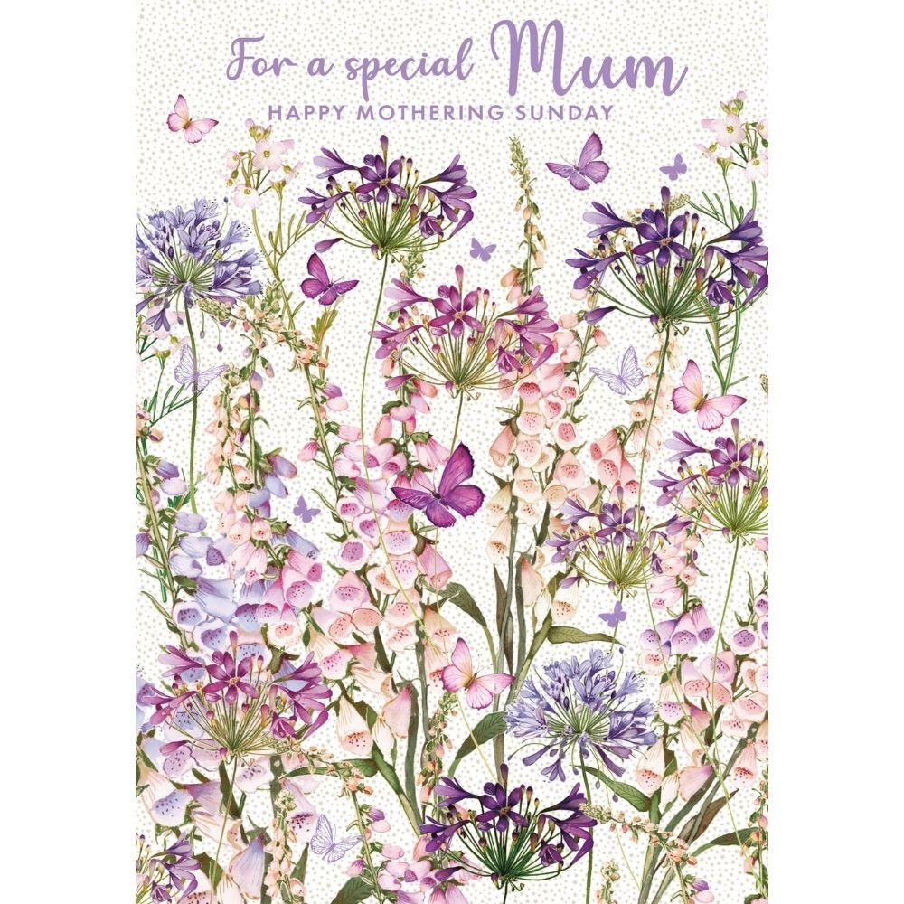 Woodmansterne Flowering Agapanthus Mother's Day Card - Old Railway Line Garden Centre