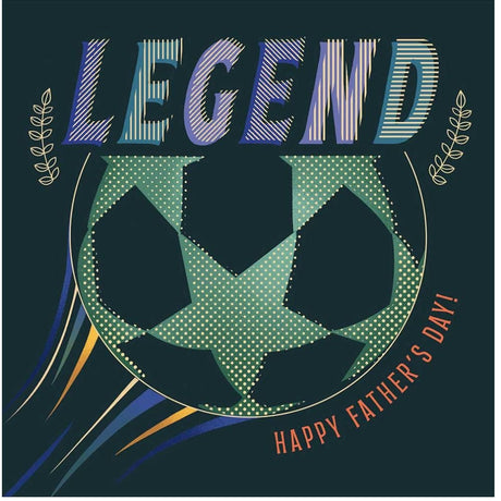 Woodmansterne Football Legend Father's Day Card - Old Railway Line Garden Centre