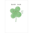 Woodmansterne Four Leaf Clover Good Luck Card - Old Railway Line Garden Centre