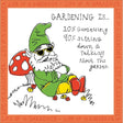 Woodmansterne Garden Gnome Funny Blank Card - Old Railway Line Garden Centre