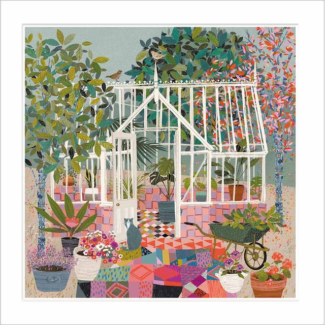 Woodmansterne Garden of Dreams Blank Card - Old Railway Line Garden Centre