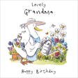 Woodmansterne Grandma Goose Gardener Birthday Card - Old Railway Line Garden Centre