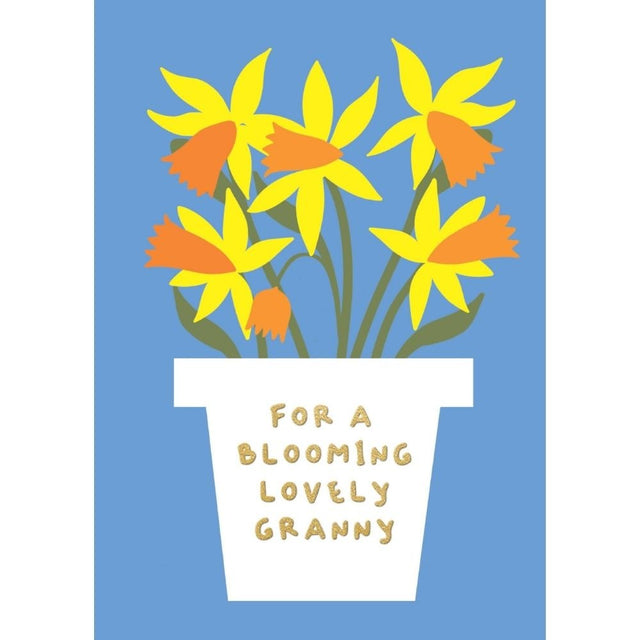 Woodmansterne Granny Blooming Daffodils Mother's Day Card - Old Railway Line Garden Centre