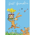 Woodmansterne Great Grandson Rabbit with Cake Birthday Card - Old Railway Line Garden Centre
