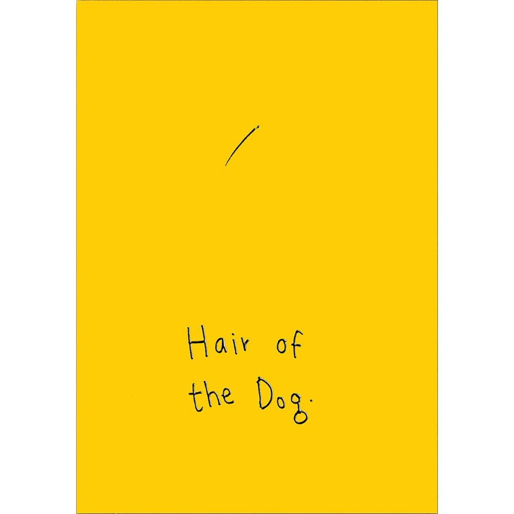 Woodmansterne Hair of the Dog Funny Blank Card - Old Railway Line Garden Centre