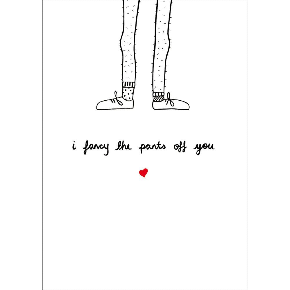 Woodmansterne Hairy Legs Cartoon Valentine's Day Card - Old Railway Line Garden Centre