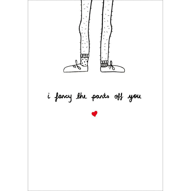 Woodmansterne Hairy Legs Cartoon Valentine's Day Card - Old Railway Line Garden Centre