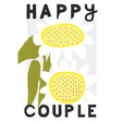 Woodmansterne Happy Couple Daisy Wedding Card - Old Railway Line Garden Centre