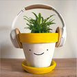 Woodmansterne Happy Pot Blank Card - Old Railway Line Garden Centre