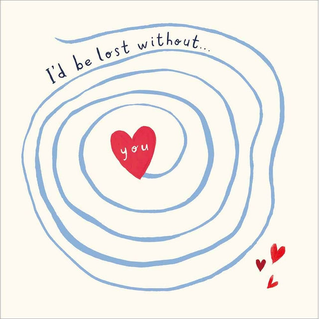 Woodmansterne Heart Inside A Maze Valentine's Day Card - Old Railway Line Garden Centre