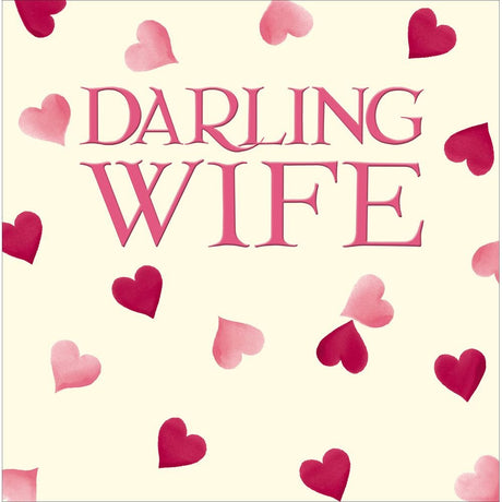 Woodmansterne Hearts Darling Wife Valentine's Day Card - Old Railway Line Garden Centre
