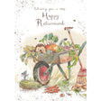 Woodmansterne Hedgehog in Wheelbarrow Retirement Card - Old Railway Line Garden Centre